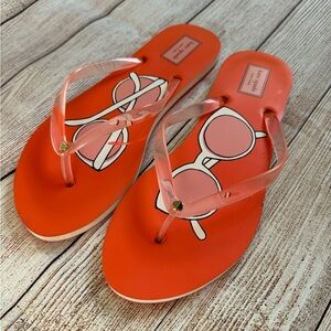 Kate Spade Flip Flops - large 9/10